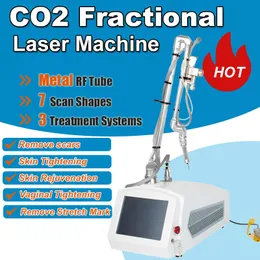 Bärbar CO2 Laserborttagningsmaskin ärr Sträckmärken Remover Skin Resurfacing Vaginal Draw Metal RF Tube Beauty Equipment Salon Home Use