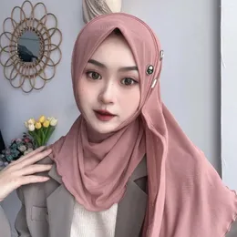Abbigliamento etnico Multicolori Moda Dubai Sciarpe lunghe Estate musulmana Hijabi arioso