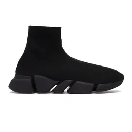 Tasarımcı çorap ayakkabıları lüks moda düz renkli siyah dikiş platformu yükseklik artan kadın erkekler hafif fitness spor ayakkabılar saf örgü pamuk