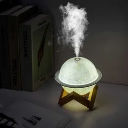 Humidifiers Aromatherapy Humidifiers 3D Moon with LED Light Air Humidifier Moisturize Skin Relieve Fatigue for Home Office Yoga Gym Supplies L230914