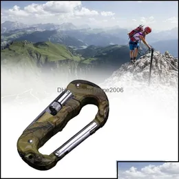 Karabiner Karabiner 5-in-1 Multifunktions-Hängeschnallenwerkzeug Wandern Klettern Messer Karabiner Extremsport Drop Delivery 2022 Outdo Dhizq