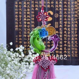 Figurine decorative Feng Shui Liu Li Cinese Pi Yao Amuleto appeso Decorazione Ornamento /pi Xiu /bello