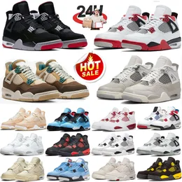 2023 With Box Jumpman 4 Cacao Wow 4s J4 basketball shoes mens women sneakers Bred Reimagined Frozen Moments Military Blue Red Cement Sail mens trainers outdoor sports