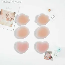 Breast Pad Wholesale Hot Sale 2Pcs/1Pair Silicone Nipple Cover Bra Pasties Pad Adhesive Reusable Breast Stickers Petals Woman Lingerie Q230914