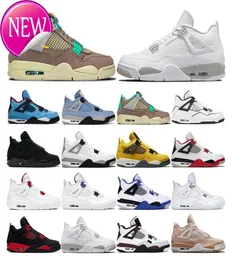 Mens Basketball Shoes 4s Women Diy University Blue White Oreo Black Cat White Cement Fire Red Thunder Sports Sneakers Trainers Siz8229175