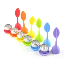 Silicon Tea Infuser Leaf Silicone Infuser with Food Grade Make Tea Bag Filter Creative Stainless Steel Herbal Spice Strainers ZZ