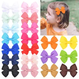 رضيع فتيات الشعر مقطع الشريط Grosgrain أقواس شعر لطيف مصنوع يدويًا Bowknot Kids Bangs Hairpin