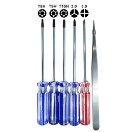 3.0y Triwing Phillips T8H T9 T10 Com orifício Kit Torx Fewedrivers Ferramentas de Abertura para PS3 PS4 Xbox Repair Ferramenta 100 Sets/lote