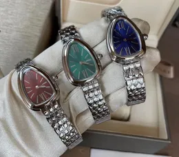 Novo modelo senhora pulseira relógio de ouro cobra relógios de pulso marca banda de aço inoxidável relógios femininos para senhoras presente dos namorados presente de natal 24mm