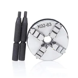 K02-63 63mm Mini 4 mandíbulas reversíveis e autocentrantes M14 mandril de torno de rosca