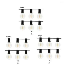 Cordas de poupança de energia LED String Light Vintage Decorações de pátio Ampla aplicação Luzes de decoração ao ar livre