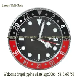 Creative Large Wall Clock Metal Luxury 3D Clocks Home Decor Silent Luminous Calendar243a