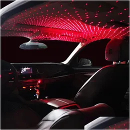 Dekorative Lichter Mini LED Auto Dach Stern Nachtlicht USB Lampe Projektor Einstellbare Atmosphäre Hause Decke Dekor Drop Lieferung Automob DHR5X