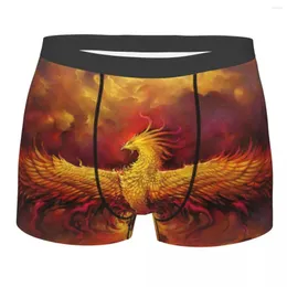 Mutande Boxer Uomo Fiery Phoenix Mutandine da uomo Pantaloncini Traspiranti Intimo da uomo Slip Boxer sexy