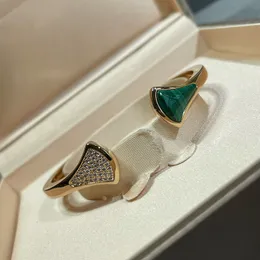 Lyxiga smycken kvinnor italienska märke armband naturlig påfågel grön fläktformad klänning armband designer inlagd hantverk mode elegant och underbar bländande