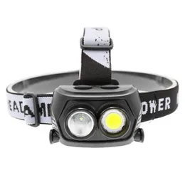 COB LED Headlamp Outdoor headlamp camping torch Headlight hiking by Battery204c