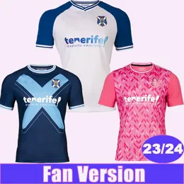 2023 2024 FAN CD CD Tenerife Mens Maglie da calcio Gallego Zorrilla Mo Dauda Bunuel Romero Sipcic Martinez 23 24 Home Away 3rd Football Shirt Uniforms