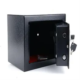 Lagringslådor fack digital elektronisk brandsäker wallanchoring Safe Deposit Box Strongbox för penges smycken Kontantbatterier Hem off309R