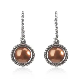 Orecchini DY di design Orecchini di lusso Top David Orecchini di perle imitazione 10MM Orecchini con bottoni a vento Accessori per filo Gioielli romantici Regalo di San Valentino di alta qualità