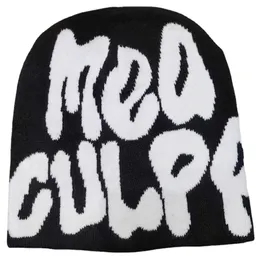 Beanie/Skull Caps Men Women Knit Beanie Hat Winter Warm Street Hip Hop Bonnet Hats with Letter Embroidery for 230925