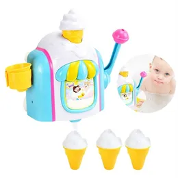 새로운 아이스크림 제조업체 버블 머신 목욕 장난감 재미 폼 콘 공장 욕조 장난감 장난감 선물 신생아 아기 욕조 장난감 #20 20121280a