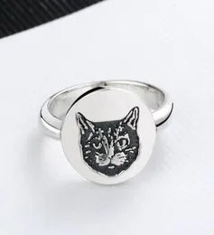 Top Design Ring для женщины качество серебряных колец Симпатичная буква кошка личность очарование модные ювелирные украшения 2311546