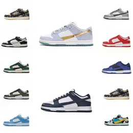 2023 sports running sneakers shoes low casual classic black and white panda Pink Grey Fog obsidian designer Orange Lobster Tan Green Triplewith box dust size 36-46