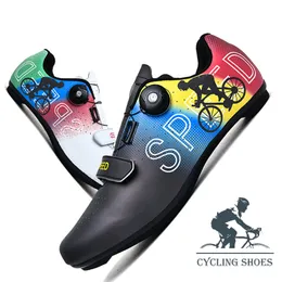 Klänningskor Herrarna Cycling Shoes Speed ​​Racing Shoes Outdoor Cycling Sneakers Lock Shoes Road Sole Lock Shoes Storlek 37-47 230914