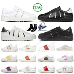 Scarpe da ginnastica aperte da donna di alta qualità per uomo e donna Scarpe casual Bianco Nero Rosso Oro Scarpe da ginnastica eleganti Scarpe da uomo in pelle traspirante aperte per un cambiamento Sport basse Taglia 36-46