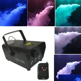 Fog Machine Bubble RGB Disco Colorf Hine Mini LED Remote Fogger Ejector DJ Christmas Party Color Stage Light Drop Delivery Lights Ligh DHI7H