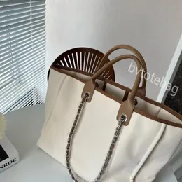 Wholesale bags Designer canvas ch bags with dustproof bag Handbag Summer Beach Shoulder Bag Flash Office Bag Women's Luxury canvas channeltote 38*30cm