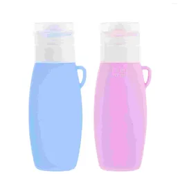 Storage Bottles 90 Ml Silica Gel Bottle Travel Silicone Container Dispenser Lotion Containers Holder Cosmetics
