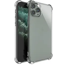 2024 Soft TPU Transparent Clear Phone Cases Protector Back Cover Stock Proper för iPhone 15 14 13 12 Mini 11 Pro X Xs Max XR 7 8 Plus