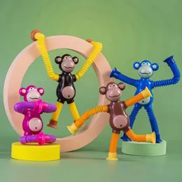 Teleskopowe ssanie puchar małp tuby zabawki sensory