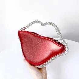 Gu Ling Jing Guai Bagagem 2023 Novo Jantar Saco Embutindo Diamante Acrílico Bag Lip Bag Net Vermelho Mesmo Estilo Bolsa 230914