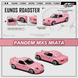 Diecast Model MT i lager 1 64 Pandem Eunos Roadster Na MX5 Miata Diorama Car Collection Miniature Carros Toys Microturbo 230912