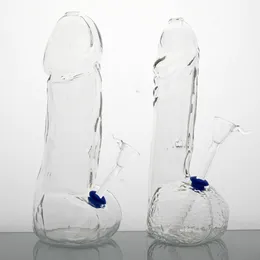 Fait à la main 2 taille nouveau modèle de gode en verre fumer narguilé eau Bong tuyau/Transparent Dick forme verre d'eau fumer tuyau/verre fumer narguilé tuyau
