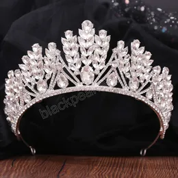 Włosy ślubne Tiara Crystal ślubna tiara korona diadem welon tiars