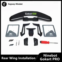 Ninebot Gokart Pro 리피트 자체 밸런스 스쿠터 액세서리 예비 부품 2190을위한 원래 전기 스쿠터 리어 윙 설치 키트