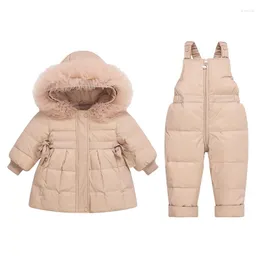 Down Coat Kids Clothing Set Parka Hooded Baby Boy Overalls Winter Jacket Jumpsuit Varma barn Snowsuit Snow Toddler Girl Clothes