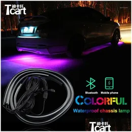 Decorative Lights Interior External Tcart For Infiniti Fx37 Fx 50 90/120Cm Car Rgb Strip Led Waterproof Under Glow Underbody System Ne Dhxqr