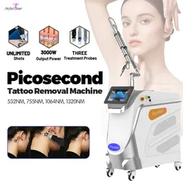 Neueste Super-Pikosekunden-Laser-Tattooentfernungsmaschine und YAG-Laser Pico zweite Augenbrauenpigmentbehandlung 1064 532 755 1320 nm