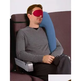 Pillow Inflatable Cushion Travel Diverse Innovative Pillows For Traveling Airplane Car Slee Cushions Neck Chin Head Support Drop Deliv Dhvuu