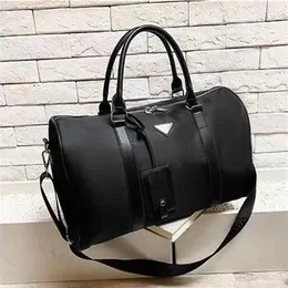 Hochwertige schwarze Nylon-Reisetasche für Herren, Seesäcke, dreifache Herren-Gepäckgriff, Gentleman-Business-Tote-Handtaschen mit Schulterstra221L