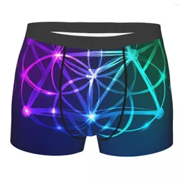 Unterhosen Herren Boxer Sexy Unterwäsche Weiche Lange Boxershorts Geometrische Formen Männliche Höschen