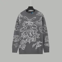 2023 Nya Europa Kvinnor och herrar Designer Tröjor Retro Classic Luxury Sweatshirt Men Arm Brev Broderi Rund hals Bekväm högkvalitativ Jumper061