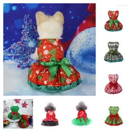 Vêtements pour chiens Intéressant Costume de chat de Noël pour animaux de compagnie Jupe de jeu de rôle
