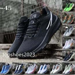 Zoom Pegasus 37 38 39 Runnive Shoes Generation Mesh Mesh Fashion Womens Mens Metal Black and White Pink Green Brown Black Switch Sports Runner Sneakers 36-45