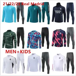 22 2023 Real Madrids Tracksuit Set Training Suit 22/23 Men and Kids Football Jacket Chandal Futbol Survetement Size S-2XL