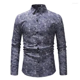 Camicie casual da uomo Moda stile classico oscuro scozzese a maniche lunghe Drop Primavera Autunno Vestiti slim2777